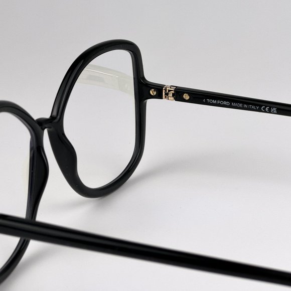 Tom Ford FT5845-B 001 BRAND NEW Eyeglasses Black Blue Block Butterfly Women - Picture 8 of 10